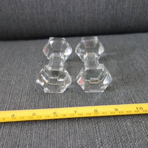 Set of Two(2) Glass Barbell Knife Rests - Picture 6 of 8